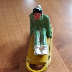 Vintage Barclay Lead figure and Sled